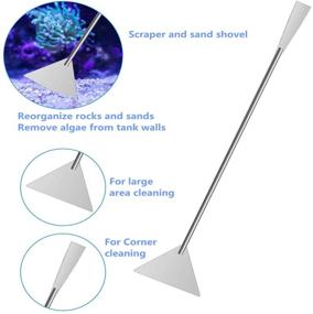 img 1 attached to Aquarium Plant Scissor Tweezers Spatula Tool Set: Stainless Steel Aquatic Aquascaping Tools for Fish Starter Kits & Aquarium Tanks (5 in 1)