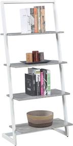 img 3 attached to Convenience Concepts 111289C1WF Graystone Bookcase