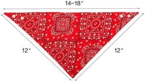 img 2 attached to 🐾 PAWCHIE Dog Bandanas Small 4-Piece Set - 8 Styles of Adjustable Pet Triangle Scarf Bibs with Two Snaps - Kerchief Accessories for Dogs, Puppies, Cats