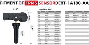 img 2 attached to 315 МГц датчик TPMS 4-пакет DE8T-1A180-AA, совместимый с Ford F150, C-MAX, E150, E250, Edge, Escape, Expedition, Explorer, Focus, Fusion, Mustang, Taurus, Lincoln, Mazda, Mercury