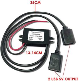 img 3 attached to Водонепроницаемый DC преобразователь SSLHONG: от 12V 24V к 5V 3A/15W с двумя USB разъемами 🔌 Адаптер питания для Samsung Galaxy, iPad, iPhone 6S/7/8 Plus - Эффективный регулятор напряжения.