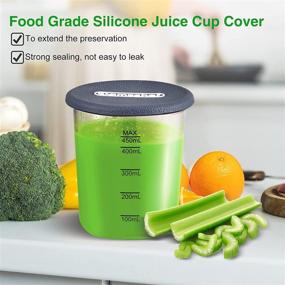 img 2 attached to 🥤 AMZCHEF Slow Masticating Juicer Extractor: Cold Press with 2 Speed Modes, LED Display & Travel Bottles - Ideal for Vegetable & Fruit Juice Extraction