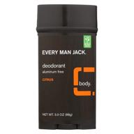 aluminum-free, citrus-scented every man jack body deodorant - 3 oz logo