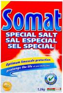🔹 somat dishwasher salt water softener - coarse-grained special salt for lime protection and soft water - 1.2 kg (2.6 lb) - 2 pack logo