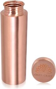 img 3 attached to 💧 ORIEN CRAFT Pure Copper Water Bottle: 34 Oz Ayurvedic Copper Vessel for Drinking Water - Leak Proof & Health Benefits