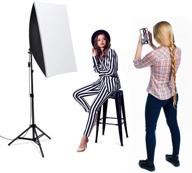 heorryn 1600w набор фотографических осветительных softbox: профессиональное студийное оборудование с регулируемой стойкой 2m и светодиодной лампой 5500k для видеосъемки и портретов. логотип