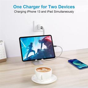 img 1 attached to 🔌 PowerLot USB C Wall Charger - 40W GaN PD 3.0 Fast Charger with 2 Ports | 20W USB C Charger Box for MacBook Air, iPhone 13/13 Pro/13 Mini, iPhone 12/Pro/12 Pro Max/12 Mini, iPad, Samsung S21/S20, and More