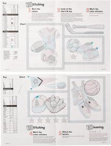 img 2 attached to 👶 DIY Baby Quilt, 'Little Sports' Stamped Cross Stitch Dimensions, 34" x 43