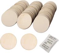 🪵 beadnova round wood circle natural unfinished wooden discs plywood circles (2 inch, 50 pieces) - perfect for diy crafts logo