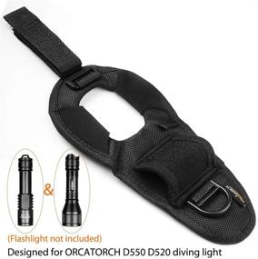 img 2 attached to ORCATORCH Diving Flashlight Glove: Hands-Free Holder & Adjustable Wrist Strap for Scuba Dive Lights