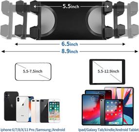 img 2 attached to 📱 Ipad Tripod Mount: Adjustable Height Tablet Stand with Carrying Case & Mini Stand