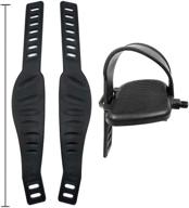 enhanced exercise bike pedal straps: wide and durable straps for spinning at home or gym logo