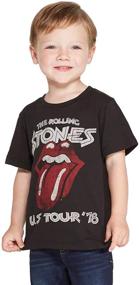 img 3 attached to 👕 The Rolling Stones, U.S. Tour '78 Short Sleeve Graphic T-Shirt for Toddler Boys - Black