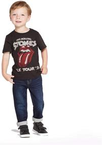 img 1 attached to 👕 The Rolling Stones, U.S. Tour '78 Short Sleeve Graphic T-Shirt for Toddler Boys - Black