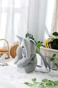 img 1 attached to Toddler Backpack Elephant Animal Plush