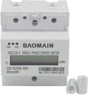 baomain single phase din-rail kilowatt 🔌 hour meter 220v 60hz 20 (100) a logo