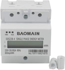 img 4 attached to Baomain Single Phase DIN-Rail Kilowatt 🔌 Hour Meter 220V 60Hz 20 (100) A