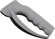 victorinox swiss army handheld manual knife sharpener with finger guard - carbide metal plates - multicolor (grey/black) logo