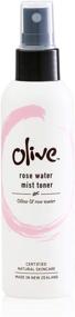 img 3 attached to 🌹 Olive Certified Rose Water Mist Toner - Natural Skin Care, 3.38oz Bottle