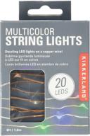 🌈 brighten up your space with kikkerland string lights: battery operated, multicolor delight! logo