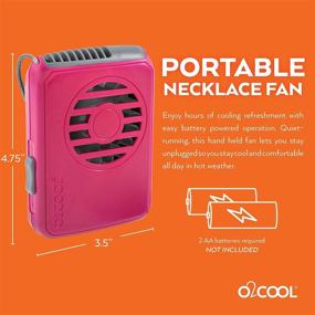 img 2 attached to O2COOL Battery Operated Personal Fan 🌬️ With Lanyard, Cooling Effect for Face and Neck