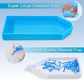 img 3 attached to 💎 Suptikes Diamond Painting Accessories: Blue Roller and Embroidery Box Set for Stunning Diamond Painting Artwork