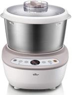 🍞 bear hmj-a50b1 dough maker: ferment function, microcomputer timing, face-up touch panel, 4.5qt, 304 stainless steel: enhance your baking experience! логотип