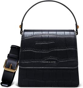 img 4 attached to Crocodile Leather Crossbody Shoulder Handbags