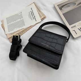 img 2 attached to Crocodile Leather Crossbody Shoulder Handbags