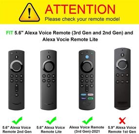 img 3 attached to CaseBot Remote Case For Fire TV Stick 4K Max/Fire TV Stick (2Nd And Later) / Fire TV Stick Lite/Fire TV Cube - Anti-Slip Silicone Cover For Alexa Voice Remote (2Nd Gen And 3Rd Gen) Television & Video