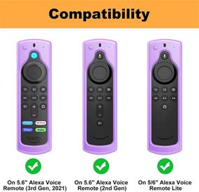 img 2 attached to CaseBot Remote Case For Fire TV Stick 4K Max/Fire TV Stick (2Nd And Later) / Fire TV Stick Lite/Fire TV Cube - Anti-Slip Silicone Cover For Alexa Voice Remote (2Nd Gen And 3Rd Gen) Television & Video