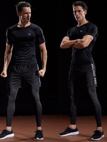 img 1 attached to 💪 Neleus Men's Workout Compression Baselayer T-Shirts for Optimal Athletic Performance