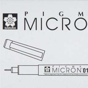 img 1 attached to 🖋️ Sakura Micron Drawing Pen 01 Black - Finest Quality Ink Pen for Precise Artwork