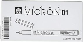 img 4 attached to 🖋️ Sakura Micron Drawing Pen 01 Black - Finest Quality Ink Pen for Precise Artwork