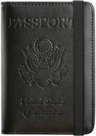 🛡️ secure your travel essentials with the passport blocking leather document organizer логотип