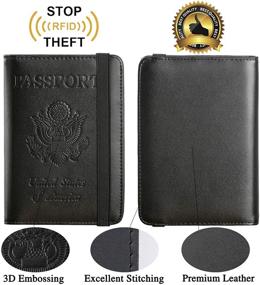 img 3 attached to 🛡️ Secure Your Travel Essentials with the Passport Blocking Leather Document Organizer