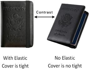 img 1 attached to 🛡️ Secure Your Travel Essentials with the Passport Blocking Leather Document Organizer