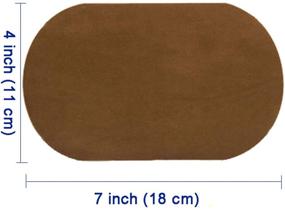 img 3 attached to ☕ Set of 4 Coffee-Colored Beaulegan Iron-on Velvet Patches for Elbows and Knees