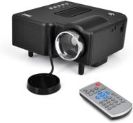 📽️ 1080p mini portable pocket video & cinema home theater projector with built-in stereo speaker, lcd+led lamp, digital multimedia, hdmi, usb & vga inputs for tv, pc, game, business, computer & laptop logo