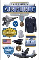 🎈 enhance your creativity with paper house 3d stickers: air force edition logo