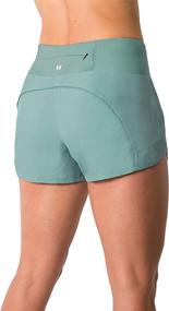 img 2 attached to Tough Mode Apparel Women's Lightweight Running WOD Volleyball Shorts: Breathable Workout Mesh, Zip Pocket included