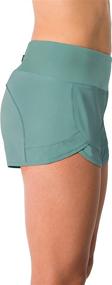 img 3 attached to Tough Mode Apparel Women's Lightweight Running WOD Volleyball Shorts: Breathable Workout Mesh, Zip Pocket included