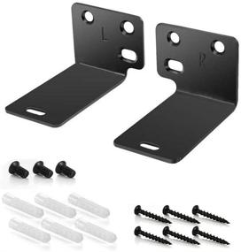 img 3 attached to 🔊 Bose-Compatible Black Wall Bracket: Mounting Solution for WB-300, SoundTouch 300, Soundbar 500 & 700 Speaker - 180 Days Warranty Included