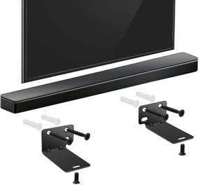 img 2 attached to 🔊 Bose-Compatible Black Wall Bracket: Mounting Solution for WB-300, SoundTouch 300, Soundbar 500 & 700 Speaker - 180 Days Warranty Included