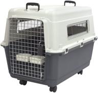 🐶 sportpet designs rolling plastic airline approved dog crate - ultimate mobile kennel for travel logo