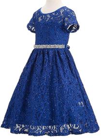 img 2 attached to Bow Dream Sequin 👗 Flower Bridesmaid Girls' Dress Clothing