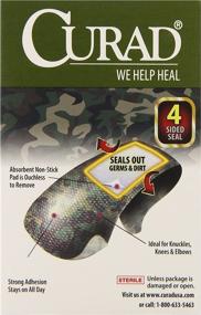 img 2 attached to Curad Camouflage Green Fabric Bandages, 25 Ct (Pack of 6) - Optimal Wound Care Solution