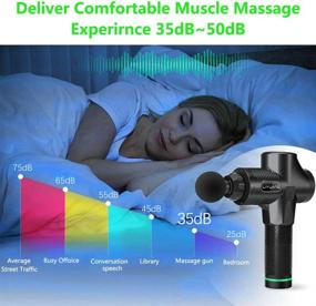 img 1 attached to 💆 Ultimate Pain Relief: Hand-Held Massage Gun for Deep Tissue Percussion Massage – 6 Massage Heads, 30 Speeds, High-Intensity Vibration – Portable, Rechargeable Muscle Massager for Neck and Back