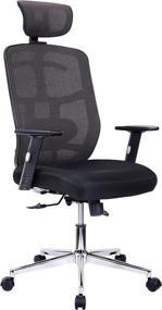 img 3 attached to Techni Mobili Office Chair Black Furniture for Home Office Furniture