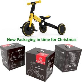 img 3 attached to 🚲 Versatile 3 in 1 Toddler Bike: Tricycle, Balance Bike & Pedal Trike - Lightweight, Portable & Foldable - 2-4 Year Old Kids - No Assembly Required - by M.A.D. for Everything